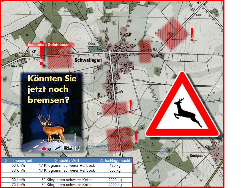 ! ! ! ! besondere Gefahrenstelle