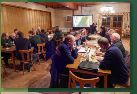 Abstimmung der Schwalinger Revierkarte mit Vertretern der Nachbarreviere und der Jagdbehörde, 24.Januar 2014